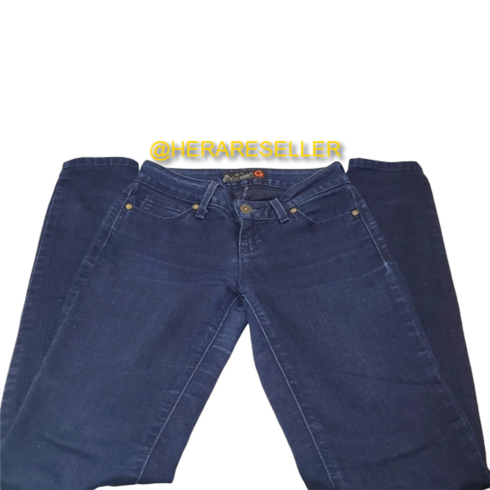 G by Guess Dark Blue Wash Long Skinny Jeans Size 25